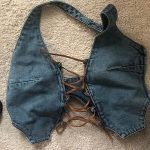 Denim Halter top